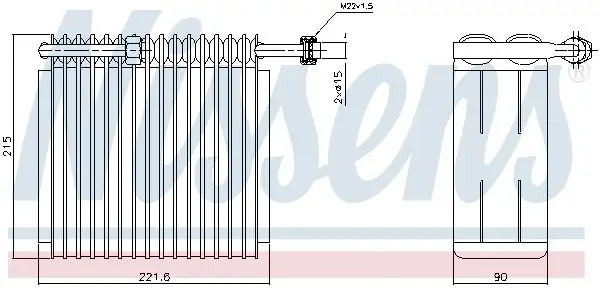 NISSENS 92199 Klima Radyatörü 7079654