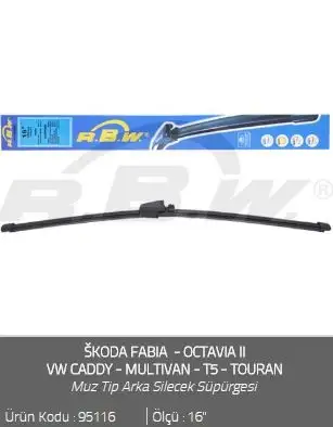 RBW 95116 Arka Silecek Süpürgesi