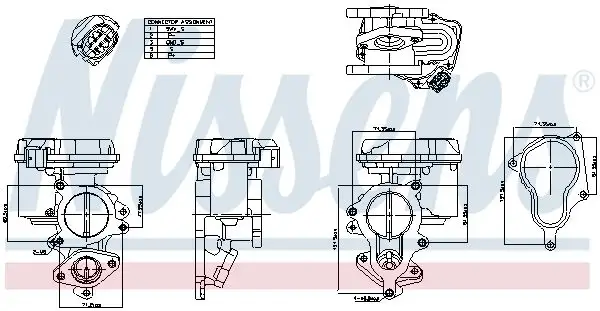 NISSENS 98156 EGR Valfi