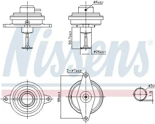 NISSENS 98470 EGR Valfi