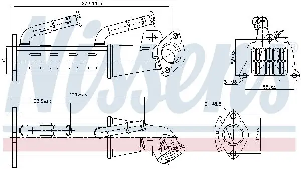 NISSENS 989404 EGR Soğutucusu