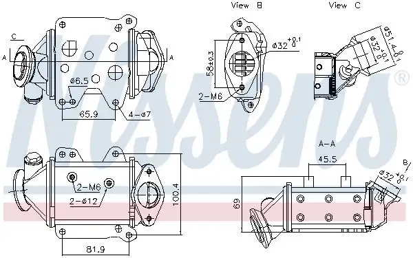 NISSENS 989457 EGR Soğutucusu
