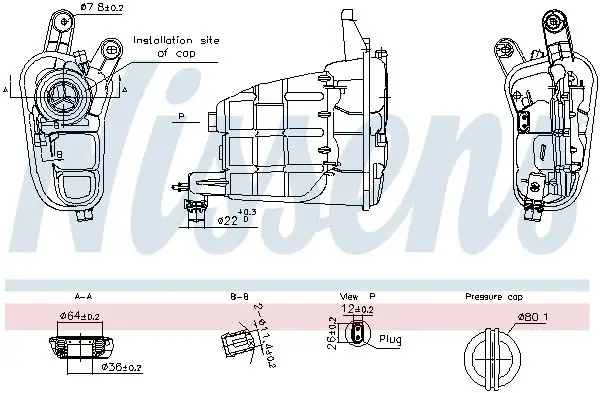 NISSENS 996301 Yedek Su Deposu