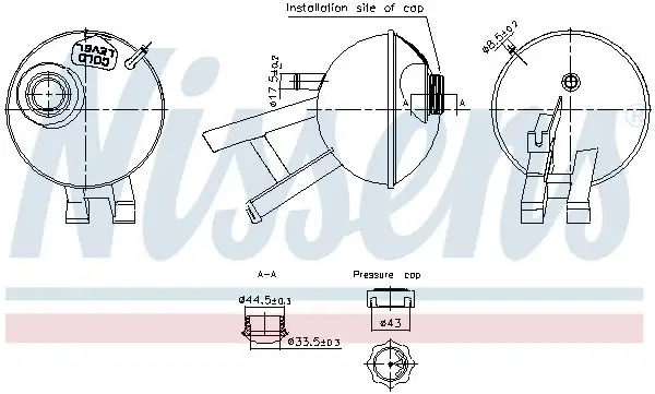 NISSENS 996348 Yedek Su Deposu PCF101530