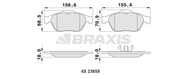 BRAXIS AA0111 Ön Fren Balatası