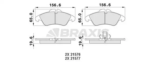 BRAXIS AA0118 Ön Fren Balatası