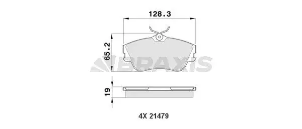 BRAXIS AA0160 Ön Fren Balatası