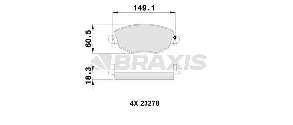 BRAXIS AB0029 Ön Fren Balatası