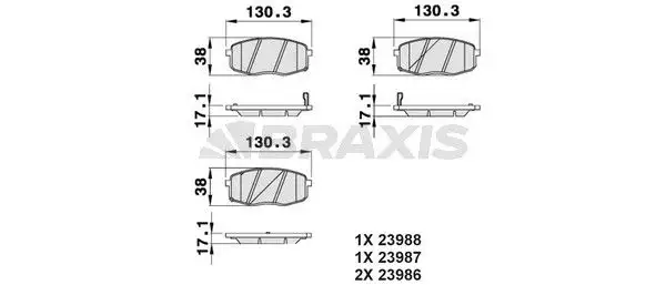 BRAXIS AB0053 Ön Fren Balatası