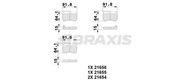BRAXIS AB0105 Ön Fren Balatası
