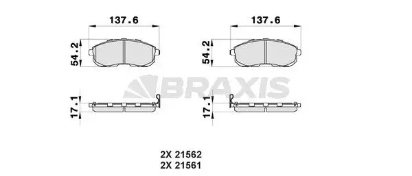 BRAXIS AB0154 Ön Fren Balatası