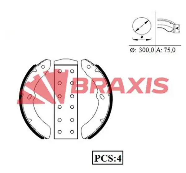 BRAXIS AC0083 Arka Fren Balatası 8970350851