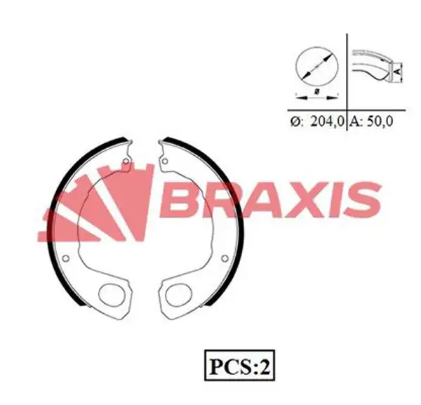 BRAXIS AC0096 El Fren Balatası 8970429341
