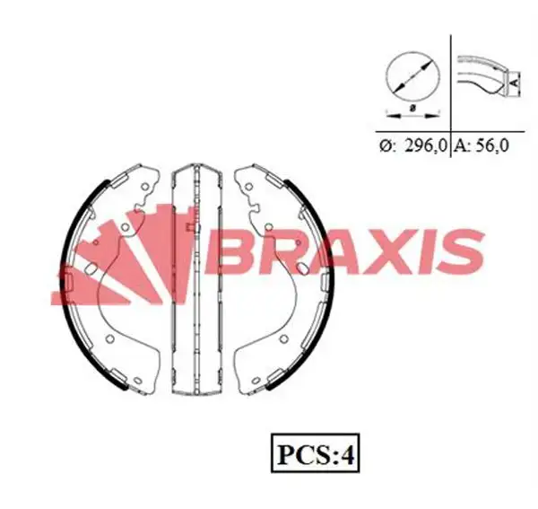 BRAXIS AC0097 Arka Fren Balatası