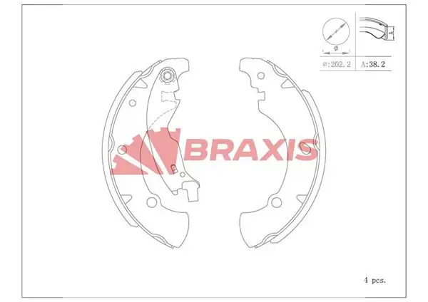 BRAXIS AC0105 Arka Fren Balatası 9947690