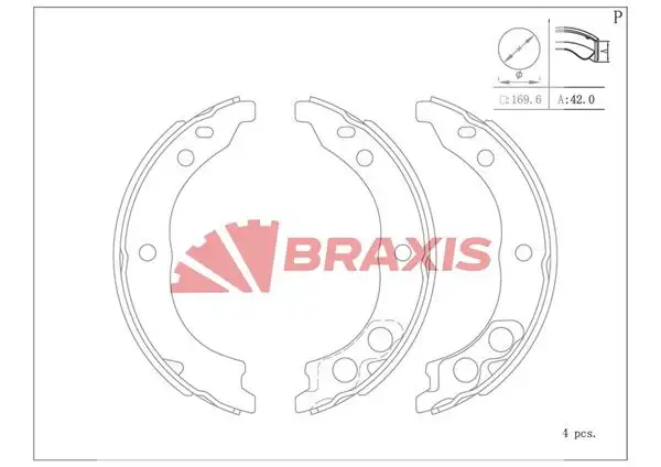 BRAXIS AC0106 El Fren Balatası
