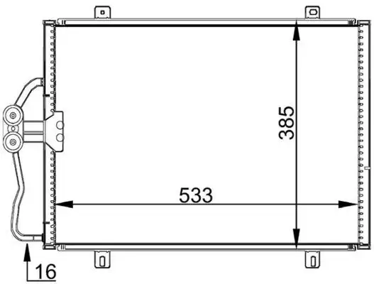 MAHLE AC176000S Klima Radyatörü