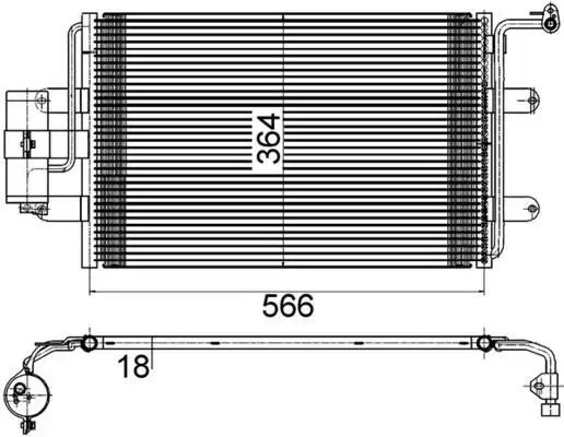 MAHLE AC180000S Klima Radyatörü
