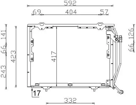 MAHLE AC243000S Klima Radyatörü A2028301470