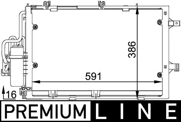 MAHLE AC308000P Klima Radyatörü