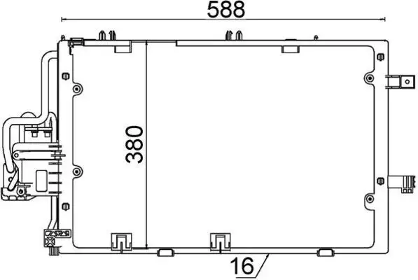 MAHLE AC308000S Klima Radyatörü