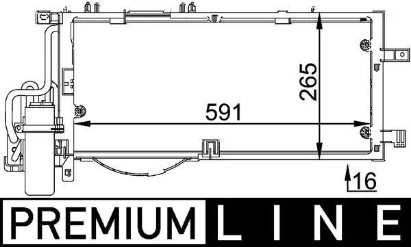MAHLE AC309000P Klima Radyatörü