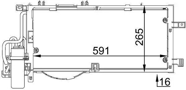 MAHLE AC309001S Klima Radyatörü