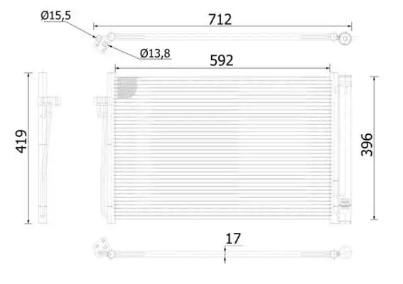MAHLE AC344000S Klima Radyatörü