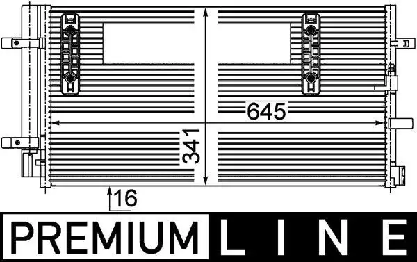 MAHLE AC457000P Klima Radyatörü