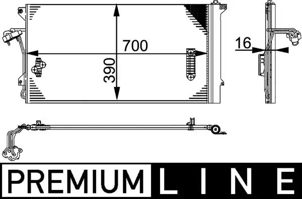 MAHLE AC659000P Klima Radyatörü