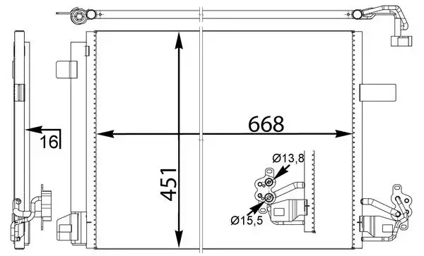 MAHLE AC774000S Klima Radyatörü 7E0820411C