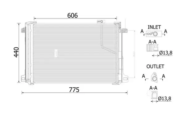 MAHLE AC786000S Klima Radyatörü
