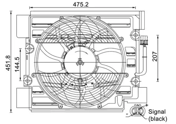 MAHLE ACF24000S Fan Motoru