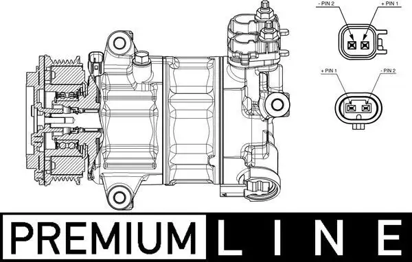 MAHLE ACP654000P Klima Kompresörü