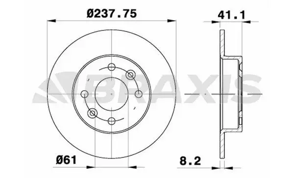 BRAXIS AE0067 Ön Fren Diski