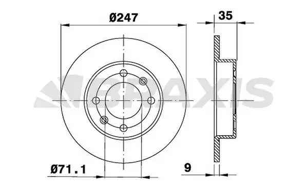 BRAXIS AE0072 Arka Fren Diski 424990