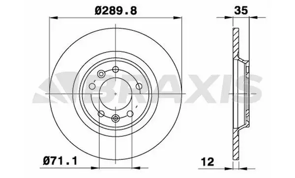 BRAXIS AE0115 Arka Fren Diski 4249C1