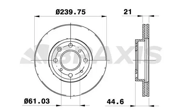 BRAXIS AE0190 Ön Fren Diski 45251SR3A10