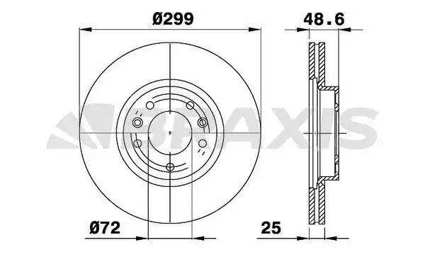 BRAXIS AE0322 Ön Fren Diski