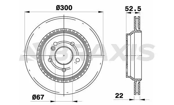 BRAXIS AE0667 Arka Fren Diski A2204230212