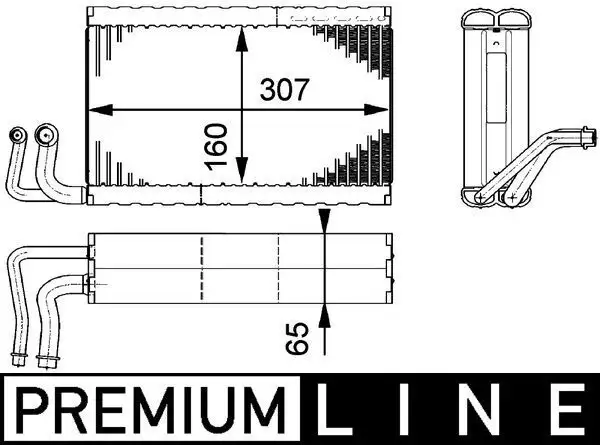 MAHLE AE68000P Klima Radyatörü 64116946043