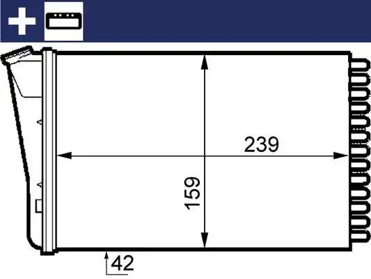 MAHLE AH155000S Kalorifer Radyatörü
