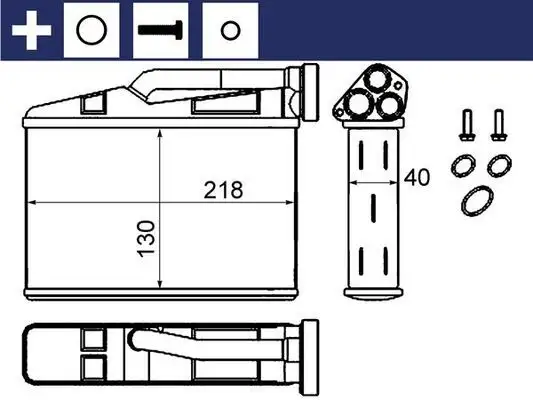 MAHLE AH240000S Kalorifer Radyatörü 64118385562