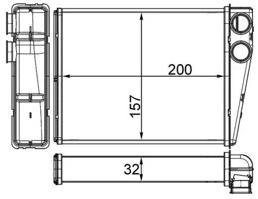 MAHLE AH263000S Kalorifer Radyatörü A1648300061