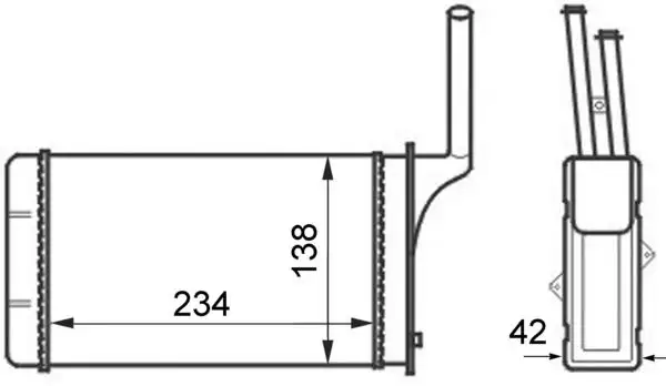 MAHLE AH49000S Kalorifer Radyatörü 644875