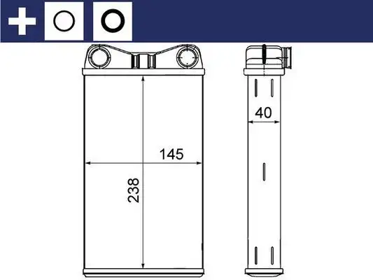 MAHLE AH7000S Kalorifer Radyatörü 8E1820031