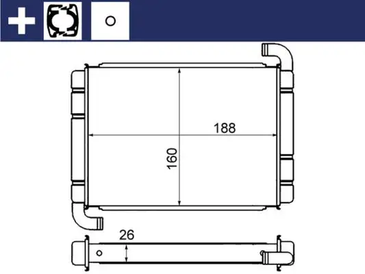 MAHLE AH9000S Kalorifer Radyatörü