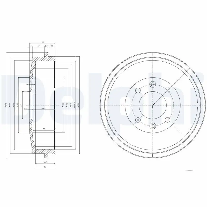 DELPHI BF169 Fren Kampanası 477501615A