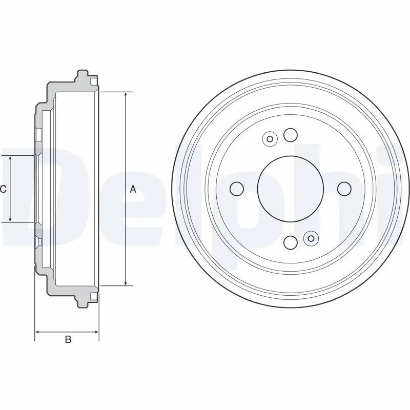 DELPHI BF551 Fren Kampanası 584111C010