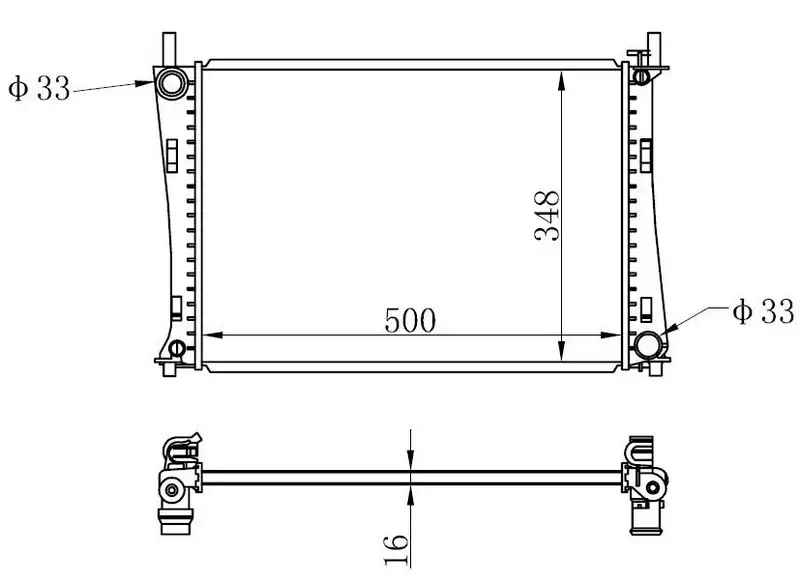 ORIS BFR081016 Radyatör 2S6H8005CD